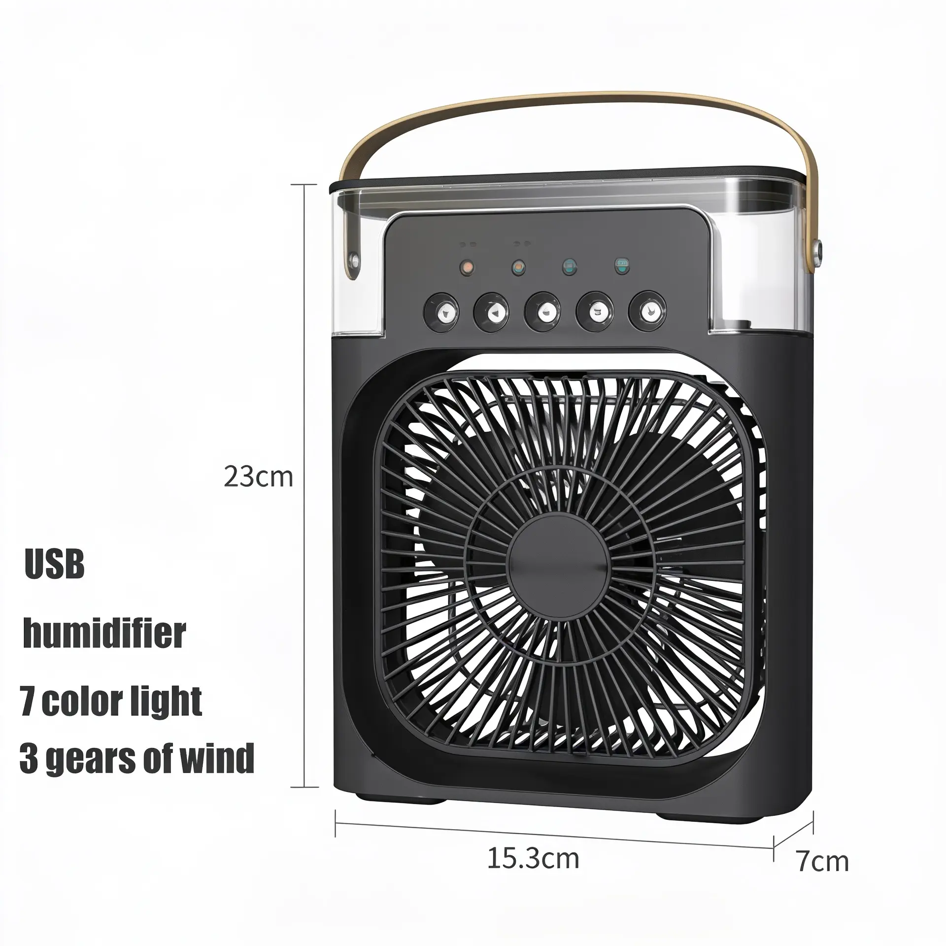Portable Mini Air Cooler with Humidifier & LED Night Light - Image 8