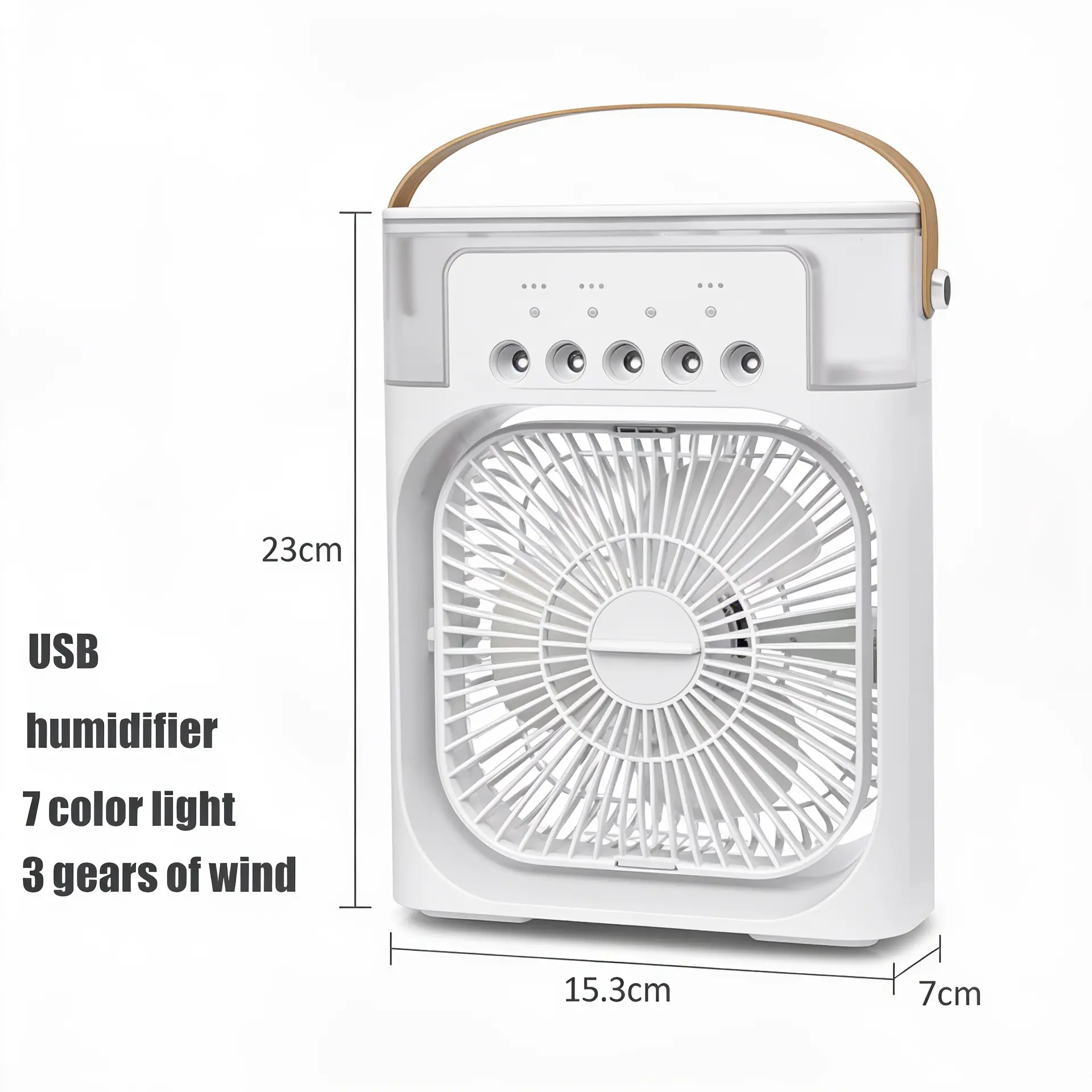 Portable Mini Air Cooler with Humidifier & LED Night Light - Image 6